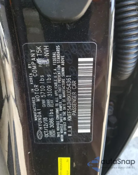 2019 Genesis G90 Ultimate из США, поврежденный, VIN KMTF54JH8KU054361